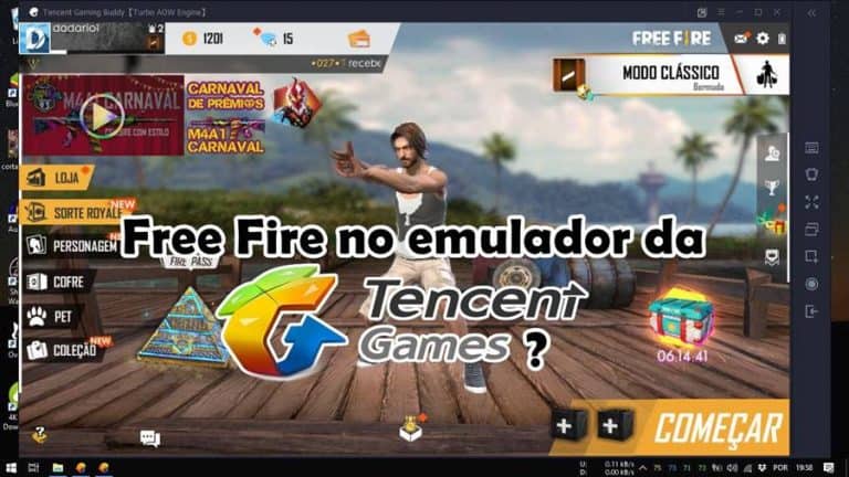 Free Fire no emulador de PUBG Jogo chega ao Tencent 