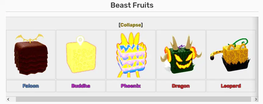frutas do blox fruits para colorir