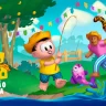 Imagem mostra personagens na fazenda, no centro está o Chico Bento, personagem caipira da Turma da Mônica. Também contem uma árvore ao fundo e outro personagem do Roblox segurando um rabo de onça.